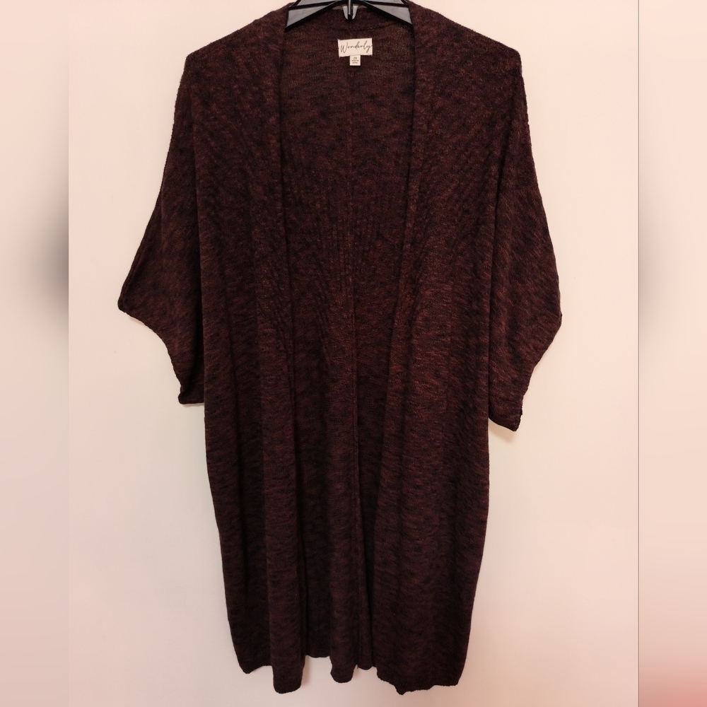 Wonderly Brown Cardigan - Size 2X